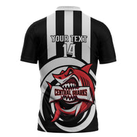 Central Trinidad and Tobago Football Custom Zipper Polo Shirt Come On Sharks Est 2012 - Wonder Print Shop