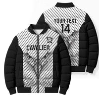Cavalier Jamaica Football Custom Bomber Puffer Jacket Come On Eagles - Wonder Print Shop