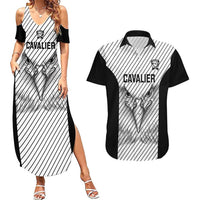 Cavalier Jamaica Football Custom Couples Matching Summer Maxi Dress and Hawaiian Shirt Come On Eagles - Wonder Print Shop