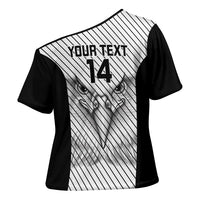 Cavalier Jamaica Football Custom Cross Shoulder Shirt Come On Eagles - Wonder Print Shop