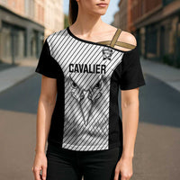 Cavalier Jamaica Football Custom Cross Shoulder Shirt Come On Eagles - Wonder Print Shop