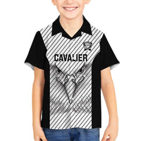 Cavalier Jamaica Football Custom Family Matching Long Sleeve Bodycon Dress and Hawaiian Shirt Come On Eagles - Wonder Print Shop