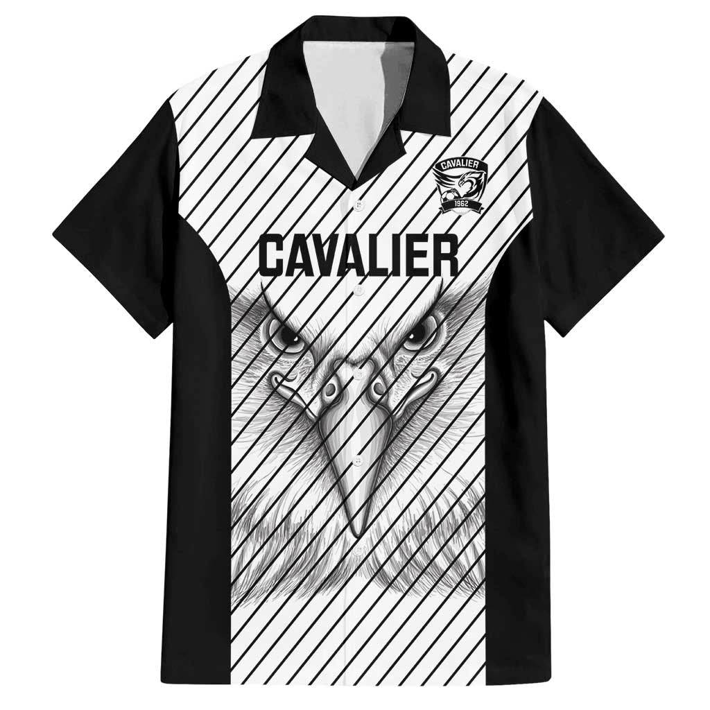 Cavalier Jamaica Football Custom Family Matching Off Shoulder Maxi Dress and Hawaiian Shirt Come On Eagles - Wonder Print Shop