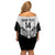 Cavalier Jamaica Football Custom Family Matching Off Shoulder Short Dress and Hawaiian Shirt Come On Eagles - Wonder Print Shop
