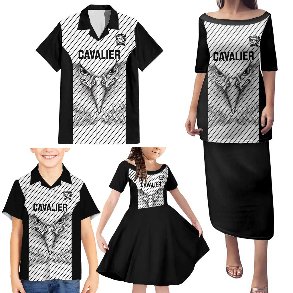 Cavalier Jamaica Football Custom Family Matching Puletasi and Hawaiian Shirt Come On Eagles - Wonder Print Shop