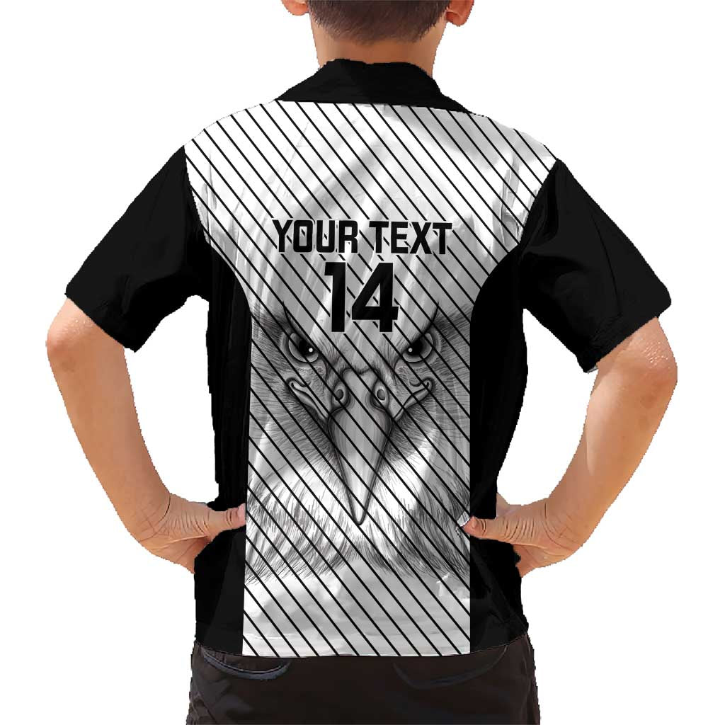 Cavalier Jamaica Football Custom Family Matching Short Sleeve Bodycon Dress and Hawaiian Shirt Come On Eagles - Wonder Print Shop