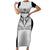 Cavalier Jamaica Football Custom Family Matching Short Sleeve Bodycon Dress and Hawaiian Shirt Come On Eagles - Wonder Print Shop