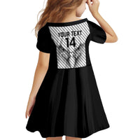 Cavalier Jamaica Football Custom Kid Short Sleeve Dress Come On Eagles - Wonder Print Shop