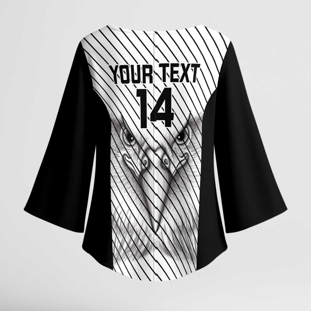 Cavalier Jamaica Football Custom Kimono Sleeve Blouse Come On Eagles - Wonder Print Shop