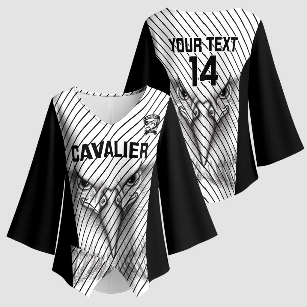 Cavalier Jamaica Football Custom Kimono Sleeve Blouse Come On Eagles - Wonder Print Shop