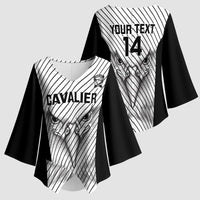 Cavalier Jamaica Football Custom Kimono Sleeve Blouse Come On Eagles - Wonder Print Shop