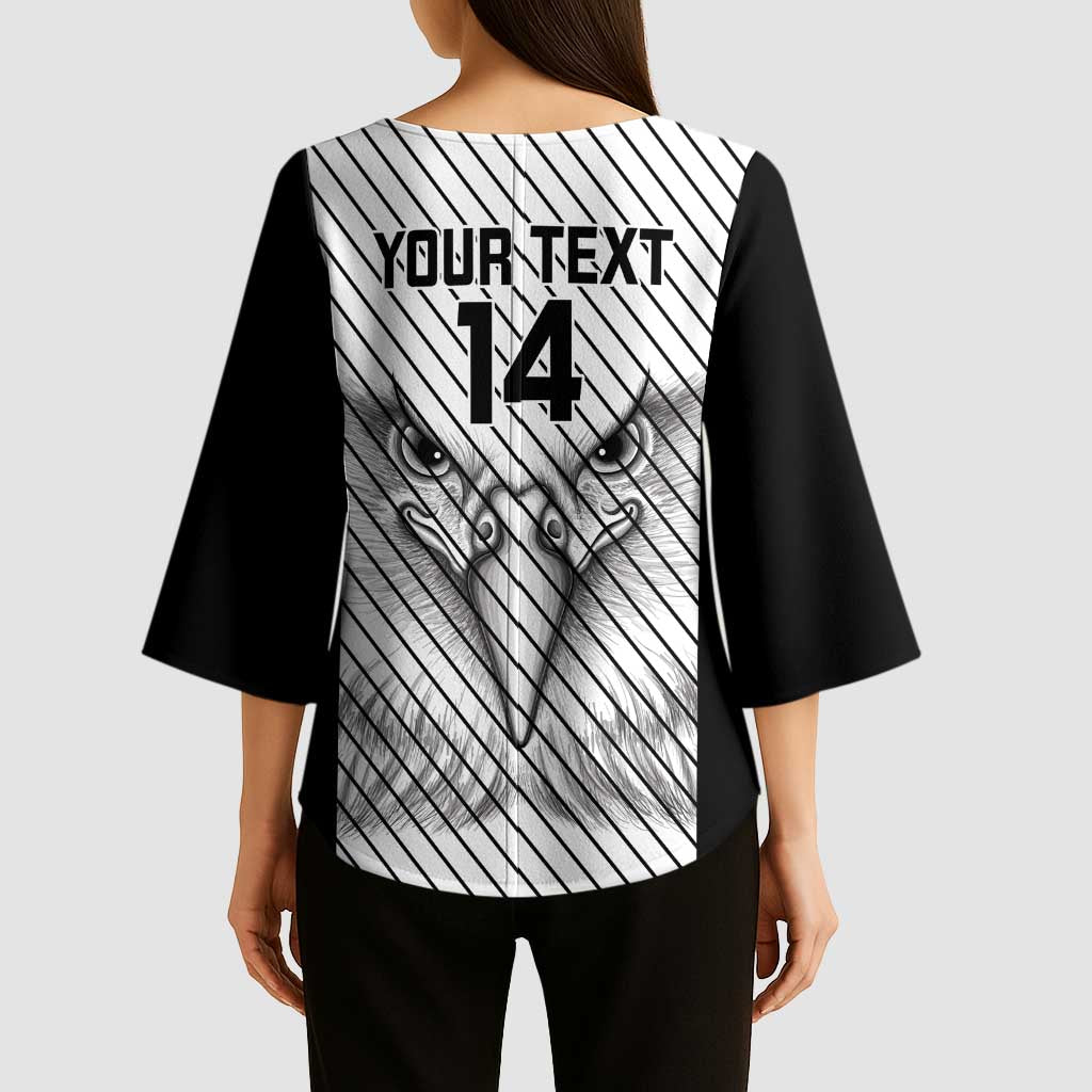 Cavalier Jamaica Football Custom Kimono Sleeve Blouse Come On Eagles - Wonder Print Shop