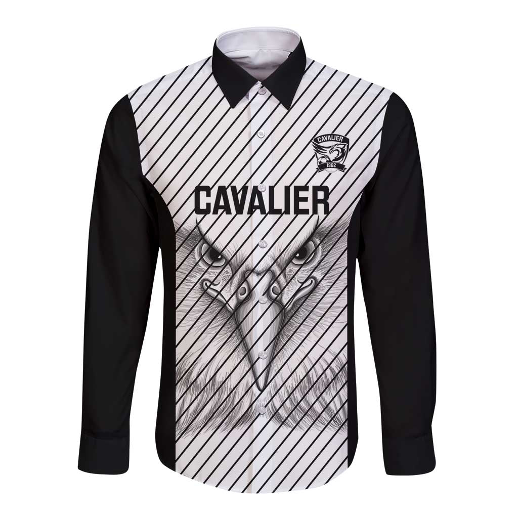 Cavalier Jamaica Football Custom Long Sleeve Button Shirt Come On Eagles - Wonder Print Shop