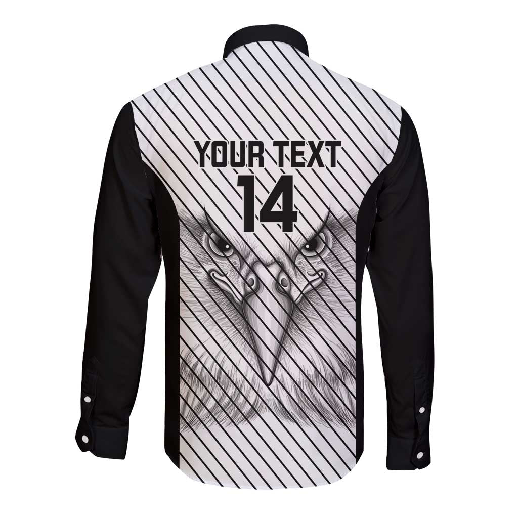 Cavalier Jamaica Football Custom Long Sleeve Button Shirt Come On Eagles - Wonder Print Shop