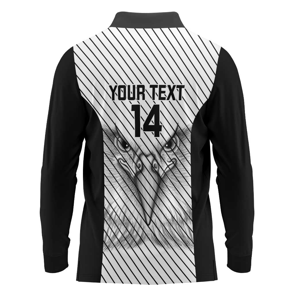 Cavalier Jamaica Football Custom Long Sleeve Polo Shirt Come On Eagles - Wonder Print Shop