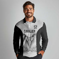 Cavalier Jamaica Football Custom Long Sleeve Polo Shirt Come On Eagles - Wonder Print Shop