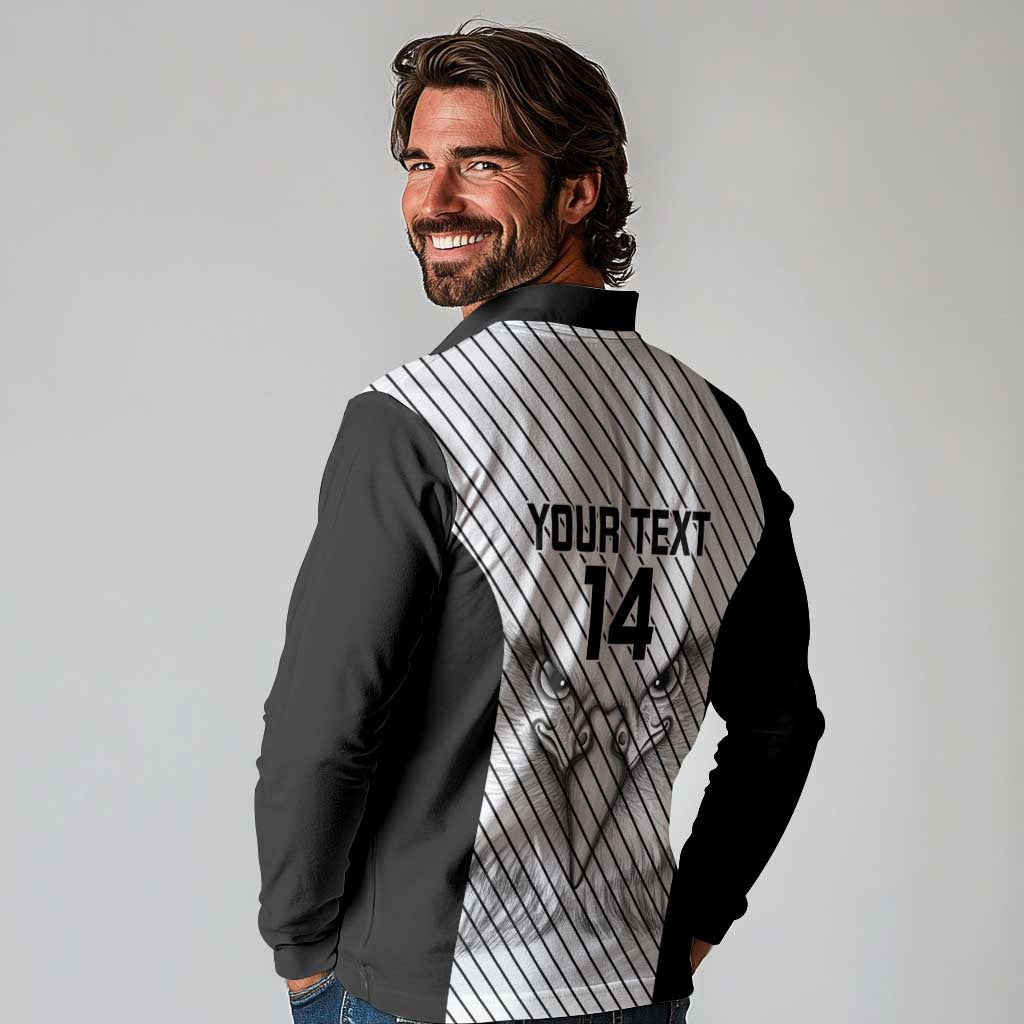 Cavalier Jamaica Football Custom Long Sleeve Polo Shirt Come On Eagles - Wonder Print Shop