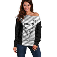 Cavalier Jamaica Football Custom Off Shoulder Sweater Come On Eagles - Wonder Print Shop