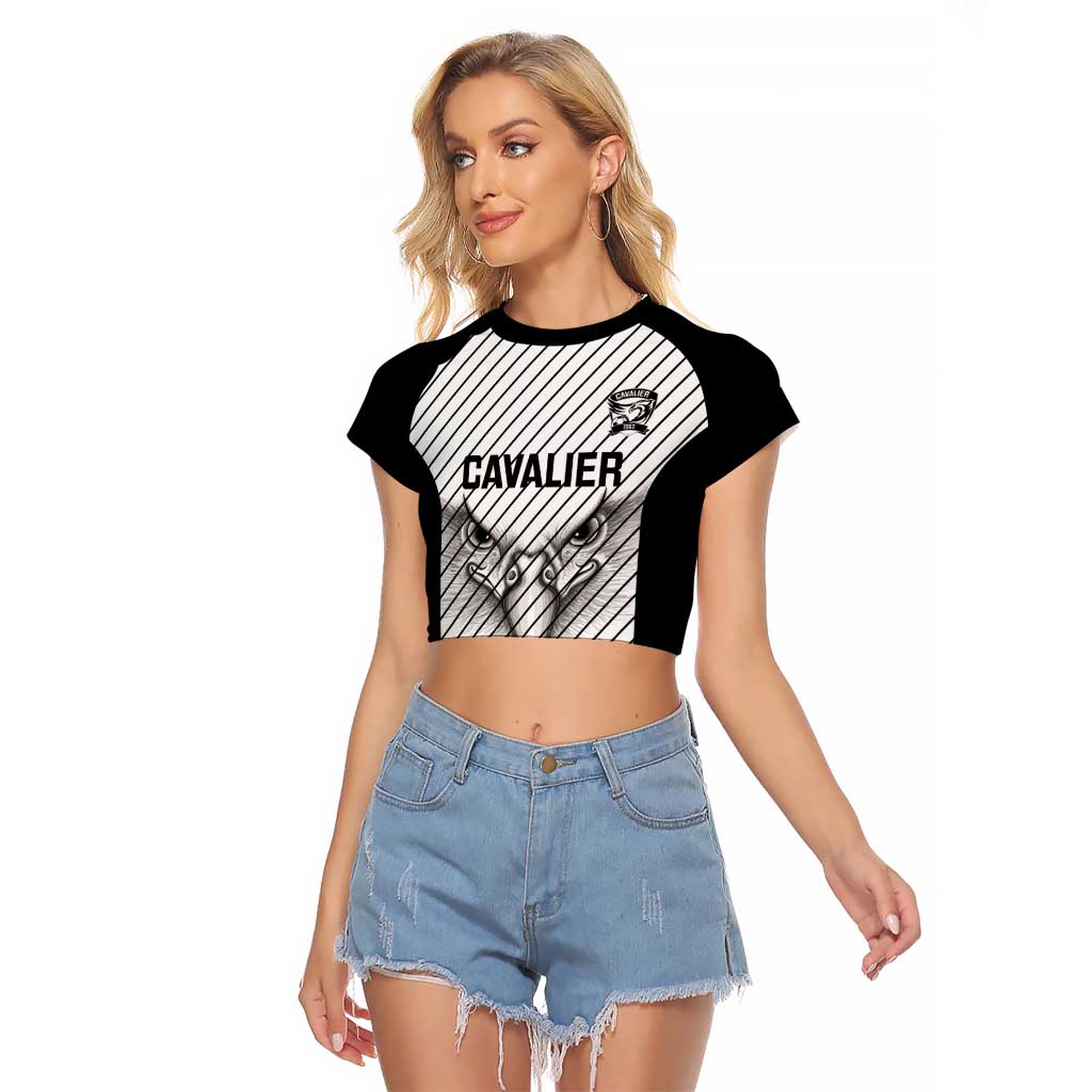 Cavalier Jamaica Football Custom Raglan Cropped T Shirt Come On Eagles - Wonder Print Shop