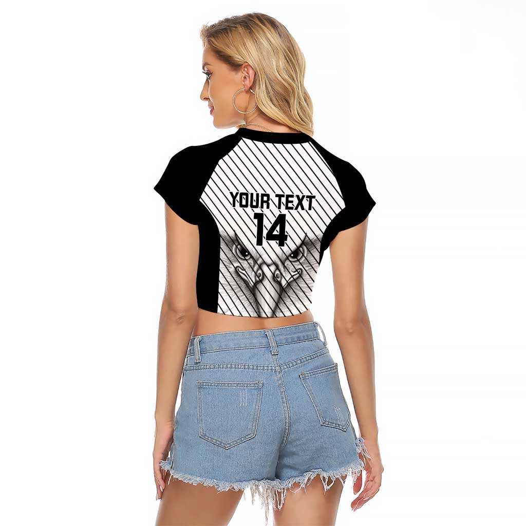 Cavalier Jamaica Football Custom Raglan Cropped T Shirt Come On Eagles - Wonder Print Shop