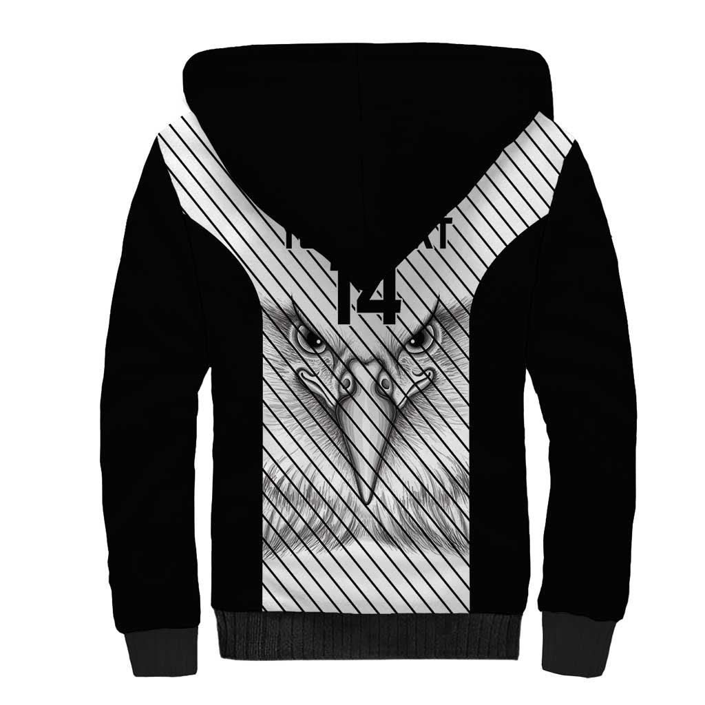 Cavalier Jamaica Football Custom Sherpa Hoodie Come On Eagles - Wonder Print Shop