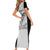 Cavalier Jamaica Football Custom Short Sleeve Bodycon Dress Come On Eagles - Wonder Print Shop