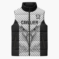 Cavalier Jamaica Football Custom Sleeveless Puffer Jacket Come On Eagles - Wonder Print Shop