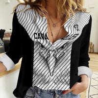 Cavalier Jamaica Football Custom Women Casual Shirt Come On Eagles - Wonder Print Shop