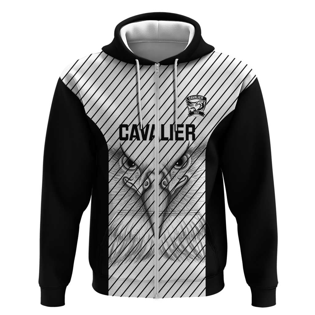 Cavalier Jamaica Football Custom Zip Hoodie Come On Eagles - Wonder Print Shop