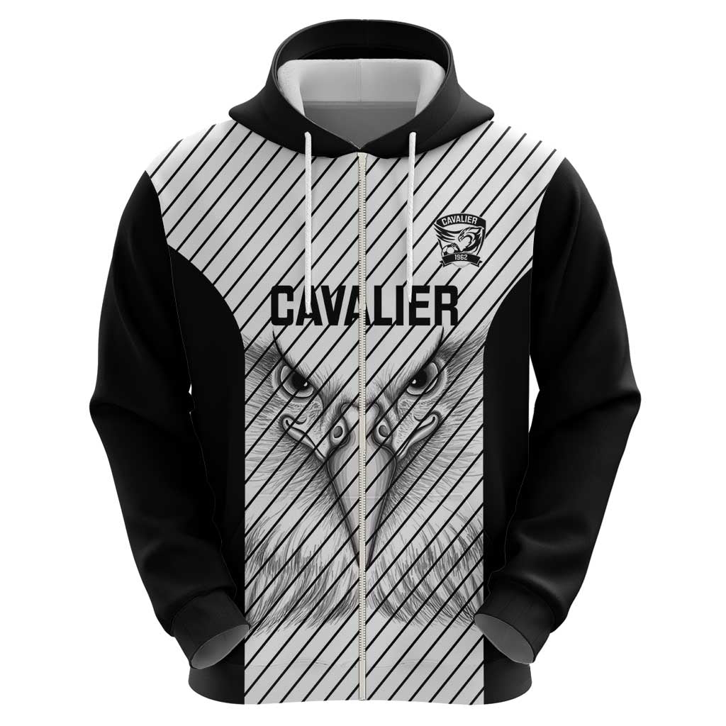 Cavalier Jamaica Football Custom Zip Hoodie Come On Eagles - Wonder Print Shop