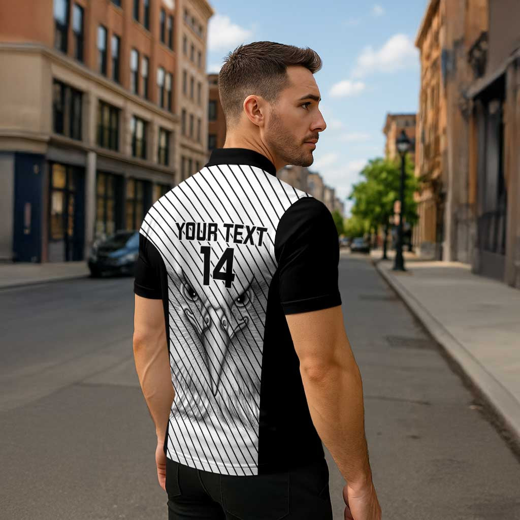 Cavalier Jamaica Football Custom Zipper Polo Shirt Come On Eagles - Wonder Print Shop