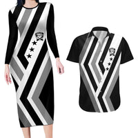 Cavalier Jamaica Football Custom Couples Matching Long Sleeve Bodycon Dress and Hawaiian Shirt Est 1962 Go Champions - Wonder Print Shop