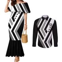 Cavalier Jamaica Football Custom Couples Matching Mermaid Dress and Long Sleeve Button Shirt Est 1962 Go Champions - Wonder Print Shop