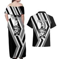 Cavalier Jamaica Football Custom Couples Matching Off Shoulder Maxi Dress and Hawaiian Shirt Est 1962 Go Champions - Wonder Print Shop