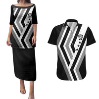 Cavalier Jamaica Football Custom Couples Matching Puletasi and Hawaiian Shirt Est 1962 Go Champions - Wonder Print Shop