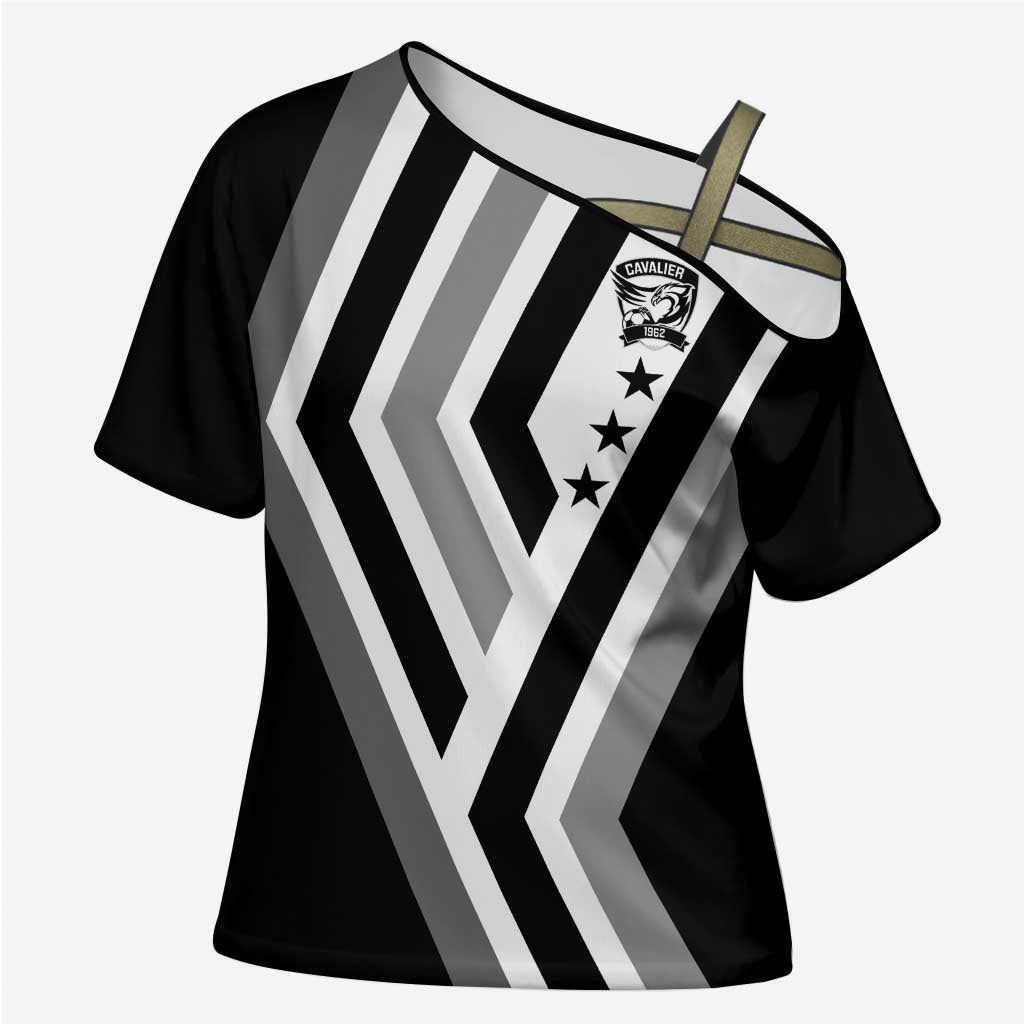 Cavalier Jamaica Football Custom Cross Shoulder Shirt Est 1962 Go Champions - Wonder Print Shop