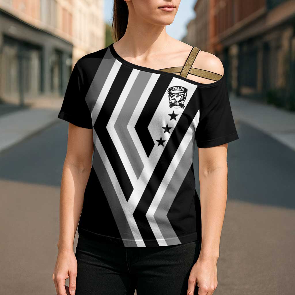 Cavalier Jamaica Football Custom Cross Shoulder Shirt Est 1962 Go Champions - Wonder Print Shop