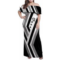 Cavalier Jamaica Football Custom Family Matching Off Shoulder Maxi Dress and Hawaiian Shirt Est 1962 Go Champions - Wonder Print Shop