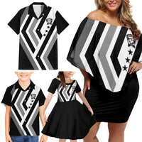 Cavalier Jamaica Football Custom Family Matching Off Shoulder Short Dress and Hawaiian Shirt Est 1962 Go Champions - Wonder Print Shop