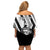 Cavalier Jamaica Football Custom Family Matching Off Shoulder Short Dress and Hawaiian Shirt Est 1962 Go Champions - Wonder Print Shop