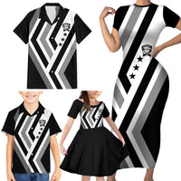 Cavalier Jamaica Football Custom Family Matching Short Sleeve Bodycon Dress and Hawaiian Shirt Est 1962 Go Champions - Wonder Print Shop