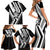 Cavalier Jamaica Football Custom Family Matching Short Sleeve Bodycon Dress and Hawaiian Shirt Est 1962 Go Champions - Wonder Print Shop