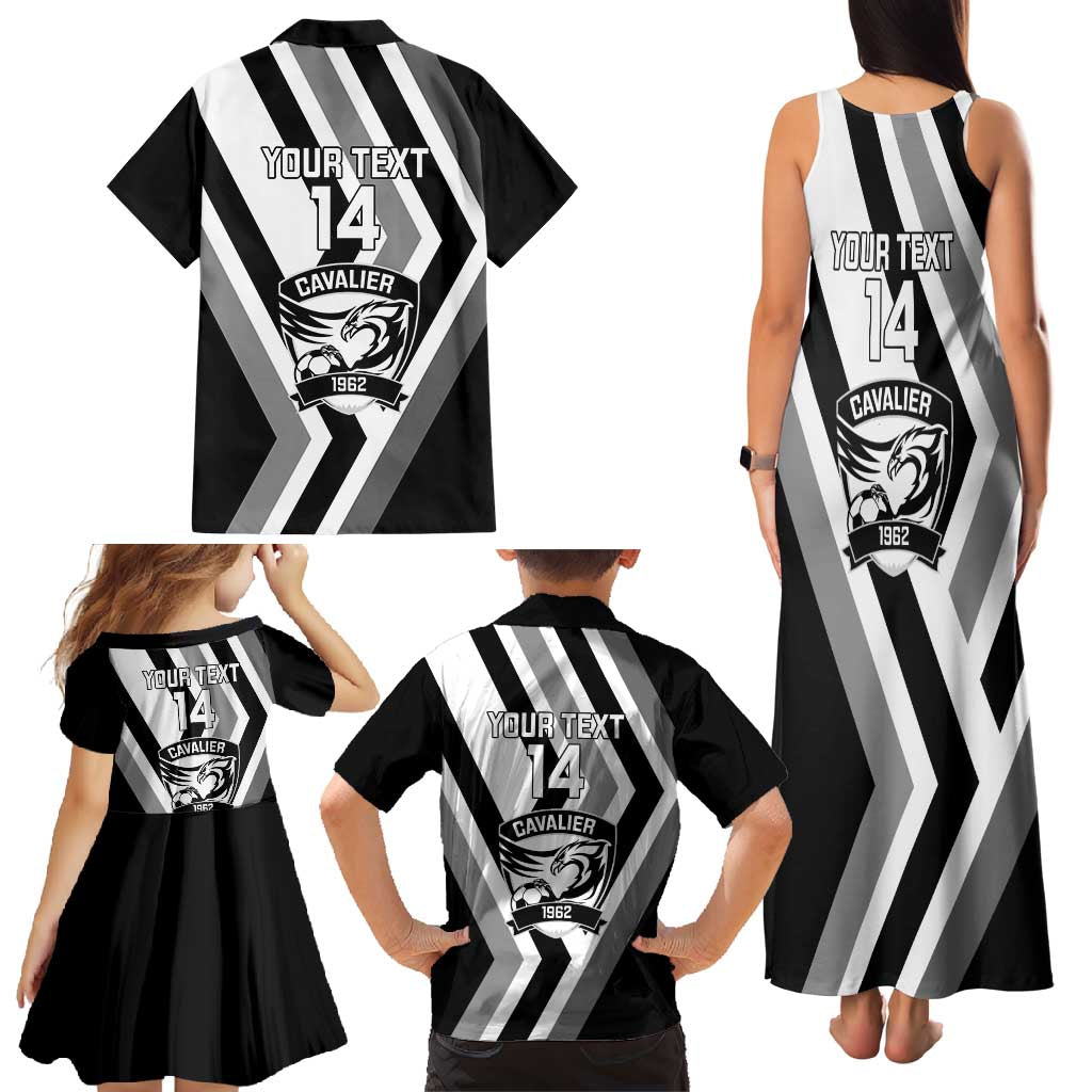 Cavalier Jamaica Football Custom Family Matching Tank Maxi Dress and Hawaiian Shirt Est 1962 Go Champions - Wonder Print Shop