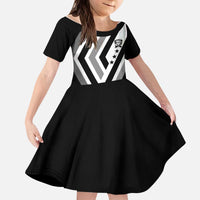Cavalier Jamaica Football Custom Kid Short Sleeve Dress Est 1962 Go Champions - Wonder Print Shop