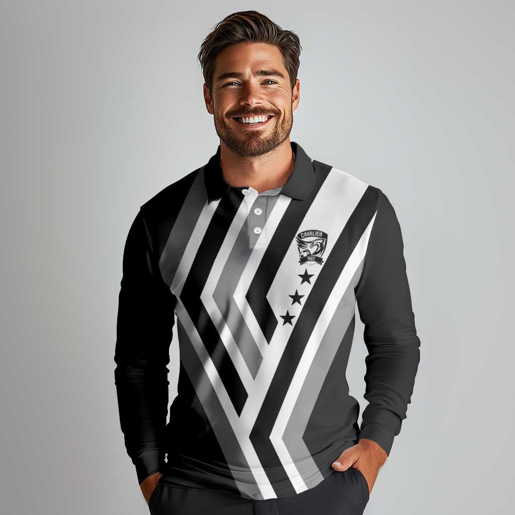 Cavalier Jamaica Football Custom Long Sleeve Polo Shirt Est 1962 Go Champions - Wonder Print Shop