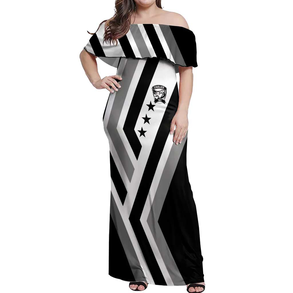 Cavalier Jamaica Football Custom Off Shoulder Maxi Dress Est 1962 Go Champions - Wonder Print Shop