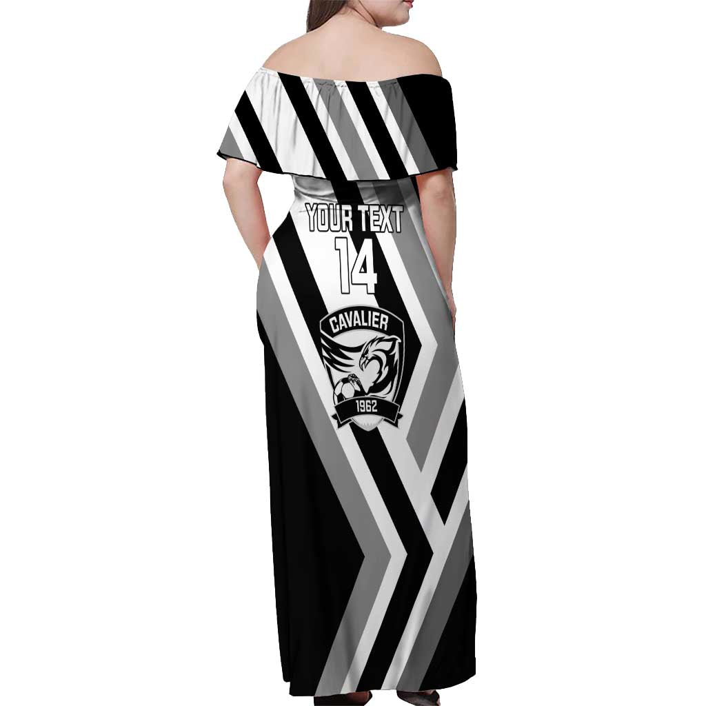 Cavalier Jamaica Football Custom Off Shoulder Maxi Dress Est 1962 Go Champions - Wonder Print Shop