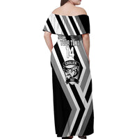 Cavalier Jamaica Football Custom Off Shoulder Maxi Dress Est 1962 Go Champions - Wonder Print Shop