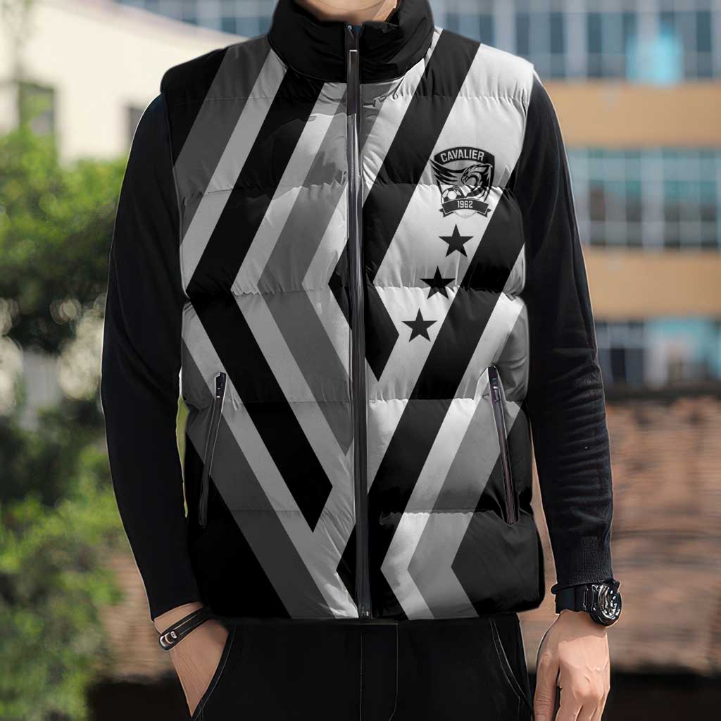 Cavalier Jamaica Football Custom Sleeveless Puffer Jacket Est 1962 Go Champions - Wonder Print Shop