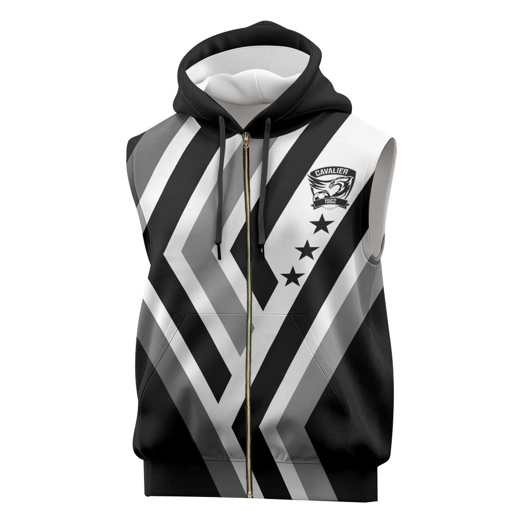Cavalier Jamaica Football Custom Sleeveless Zip Hoodie Est 1962 Go Champions - Wonder Print Shop